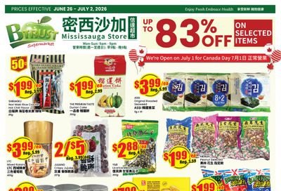 Btrust Supermarket (Mississauga) Flyer June 26 to July 2