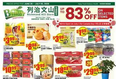 Btrust Supermarket (Richmond Hill) Flyer June 26 to July 2