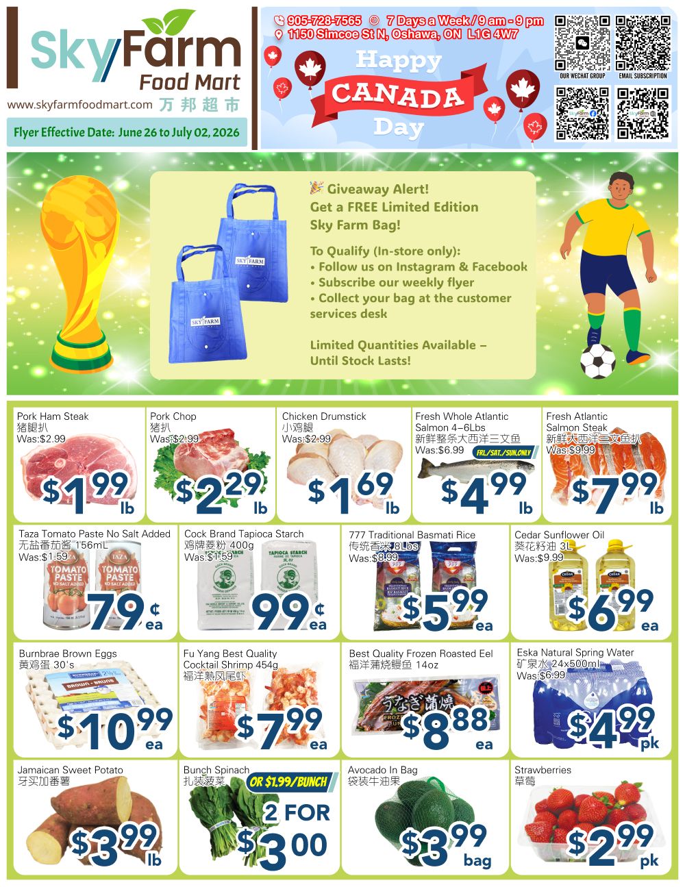 SkyFarm Food Mart Flyer June 26 to July 2