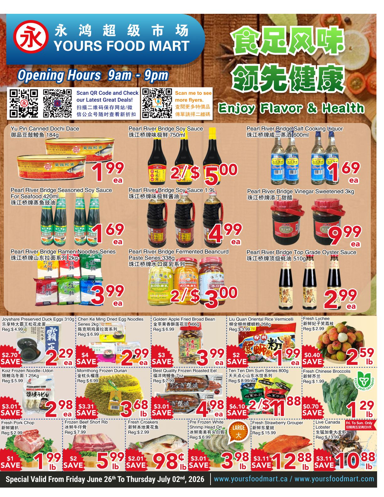 Yours Food Mart Flyer June 26 to July 2