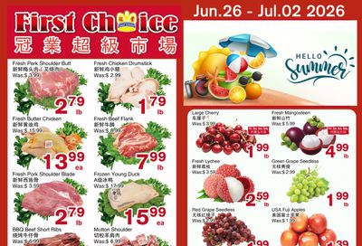 First Choice Supermarket Flyer June 26 to July 2