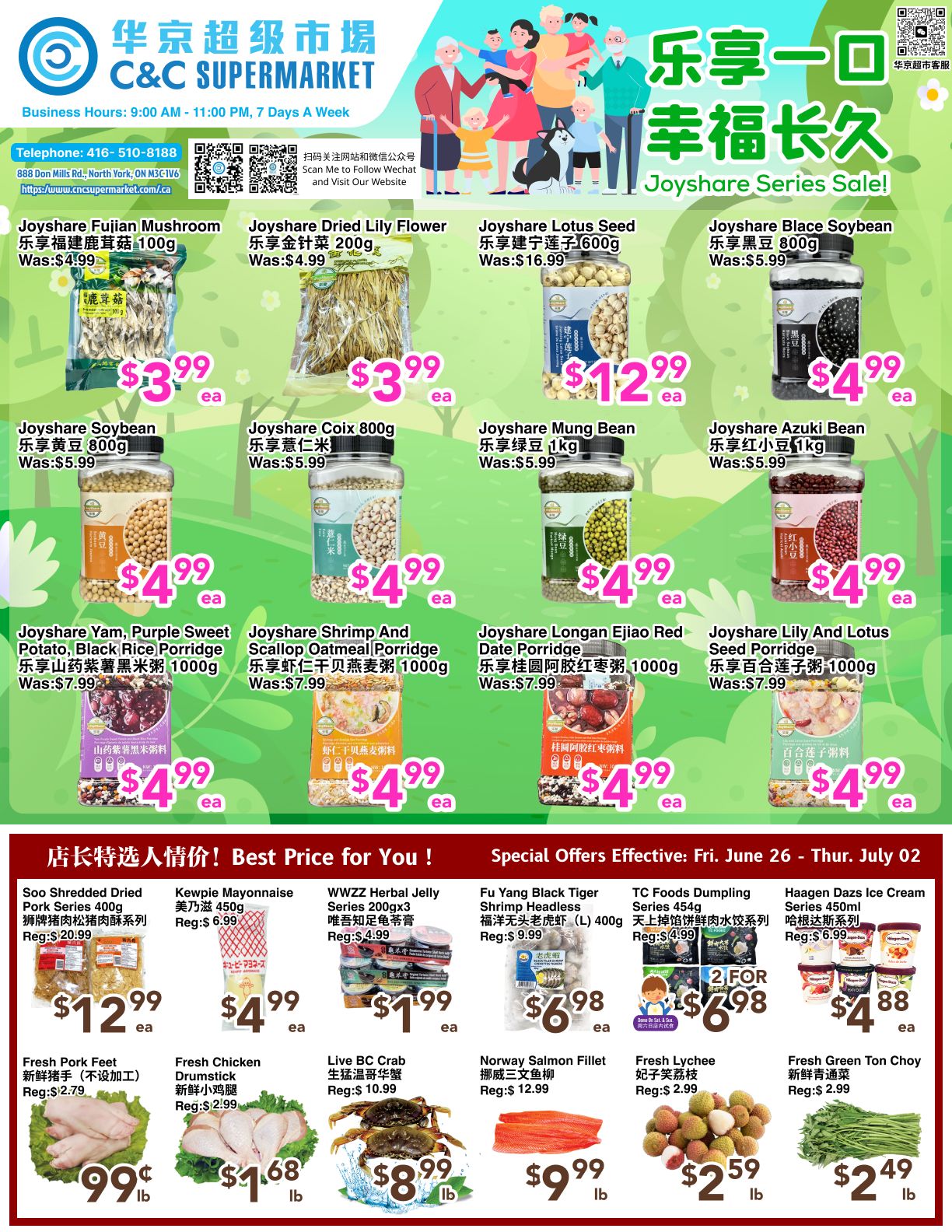 C&C Supermarket Flyer June 26 to July 2