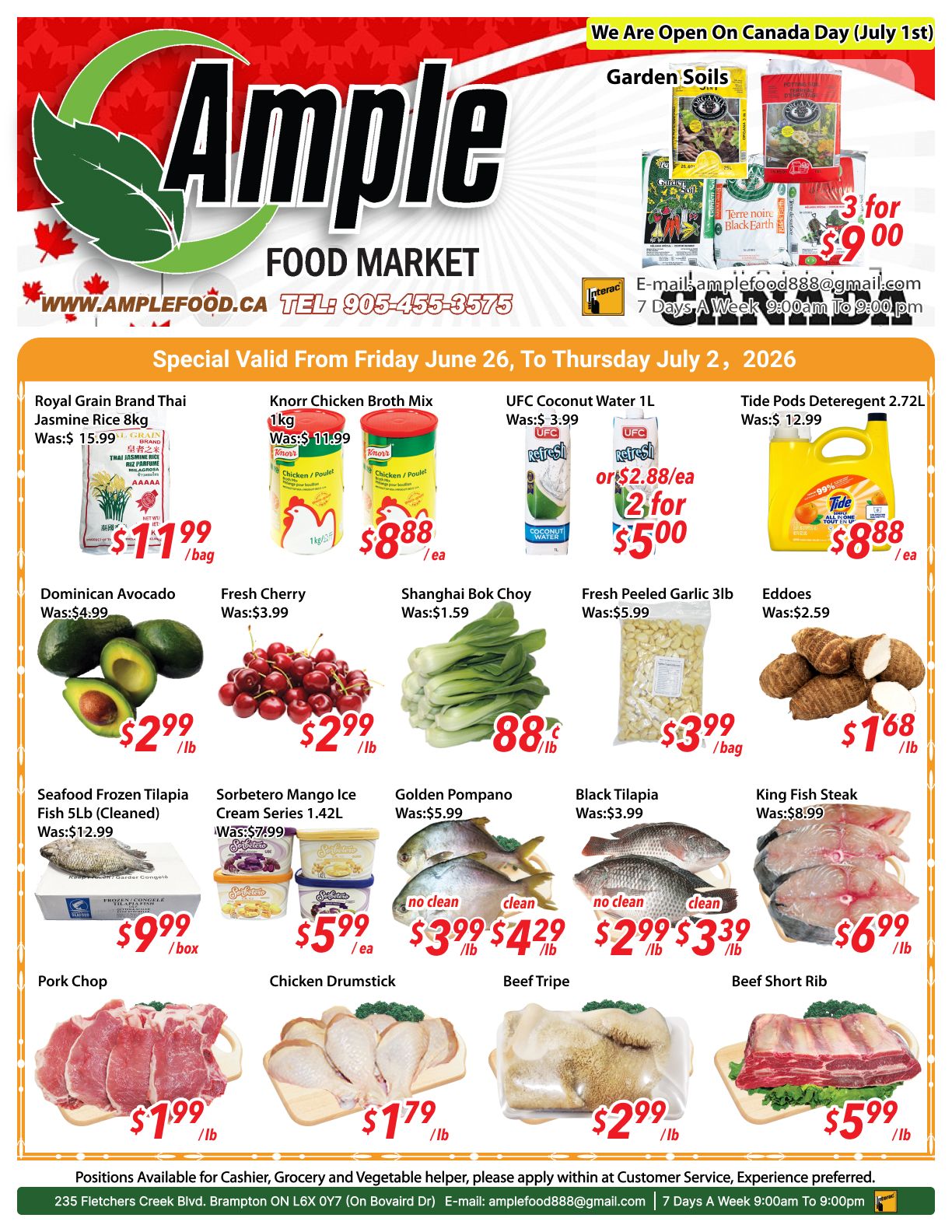 Ample Food Market (Brampton) Flyer June 26 to July 2