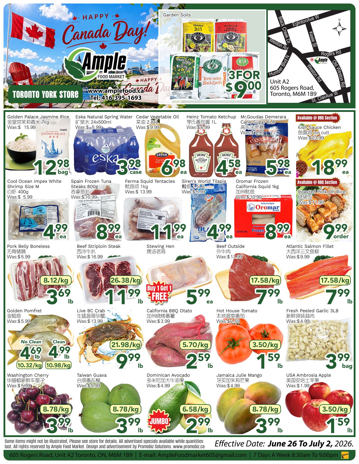 Ample Food Market (North York) Flyer June 26 to July 2