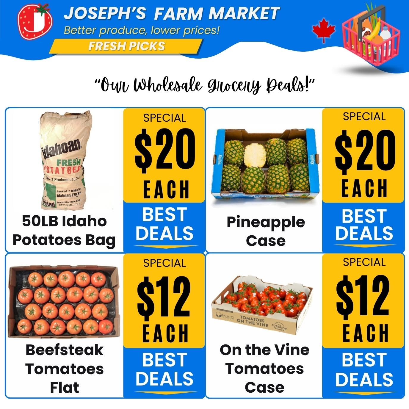 Joseph's Farm Market Flyer June 26 to July 1