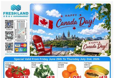 FreshLand Supermarket Flyer June 26 to July 2