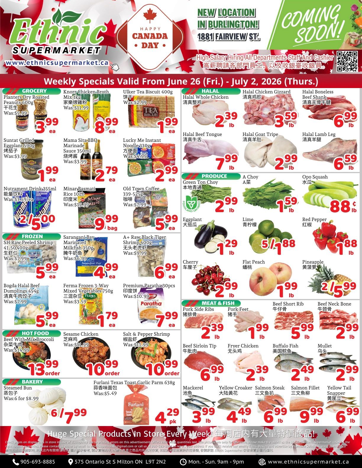 Ethnic Supermarket (Milton) Flyer June 26 to July 2