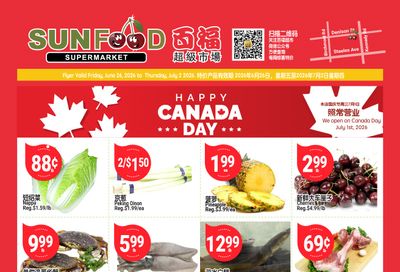 Sunfood Supermarket Flyer June 26 to July 2