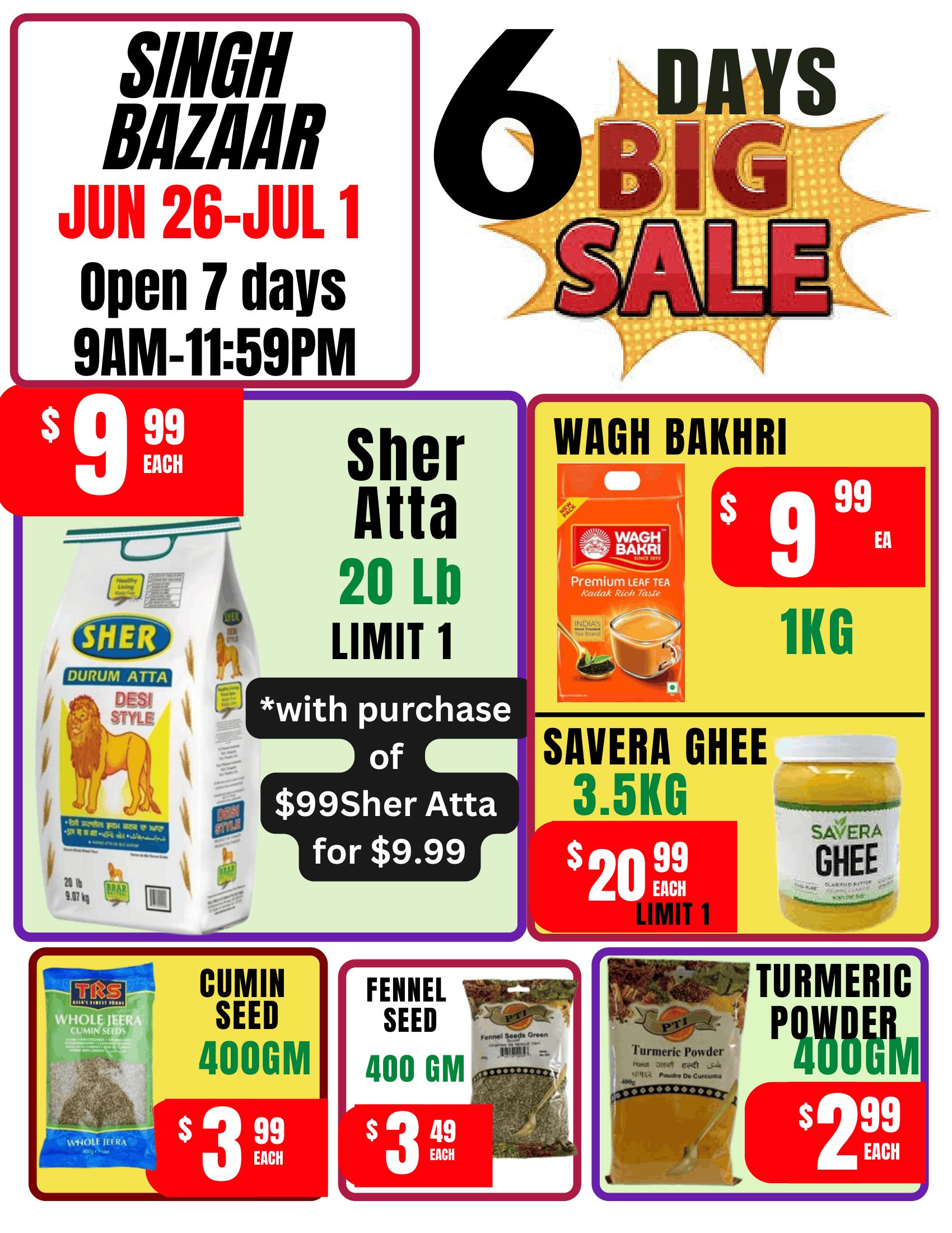 Singh Bazaar Flyer June 26 to July 1