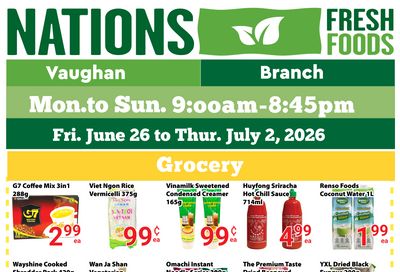 Nations Fresh Foods (Vaughan) Flyer June 26 to July 2