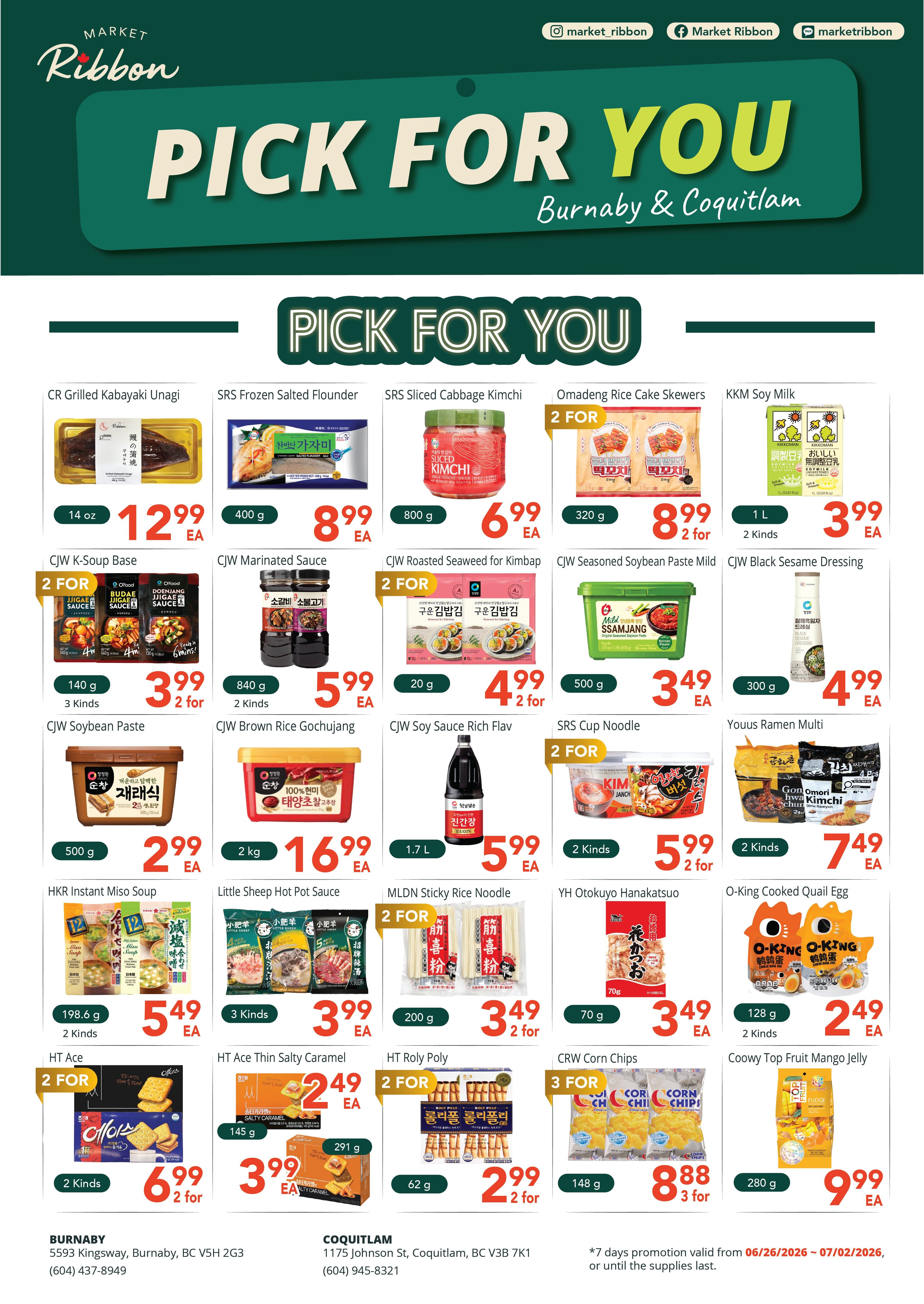 Market Ribbon Flyer June 26 to July 2