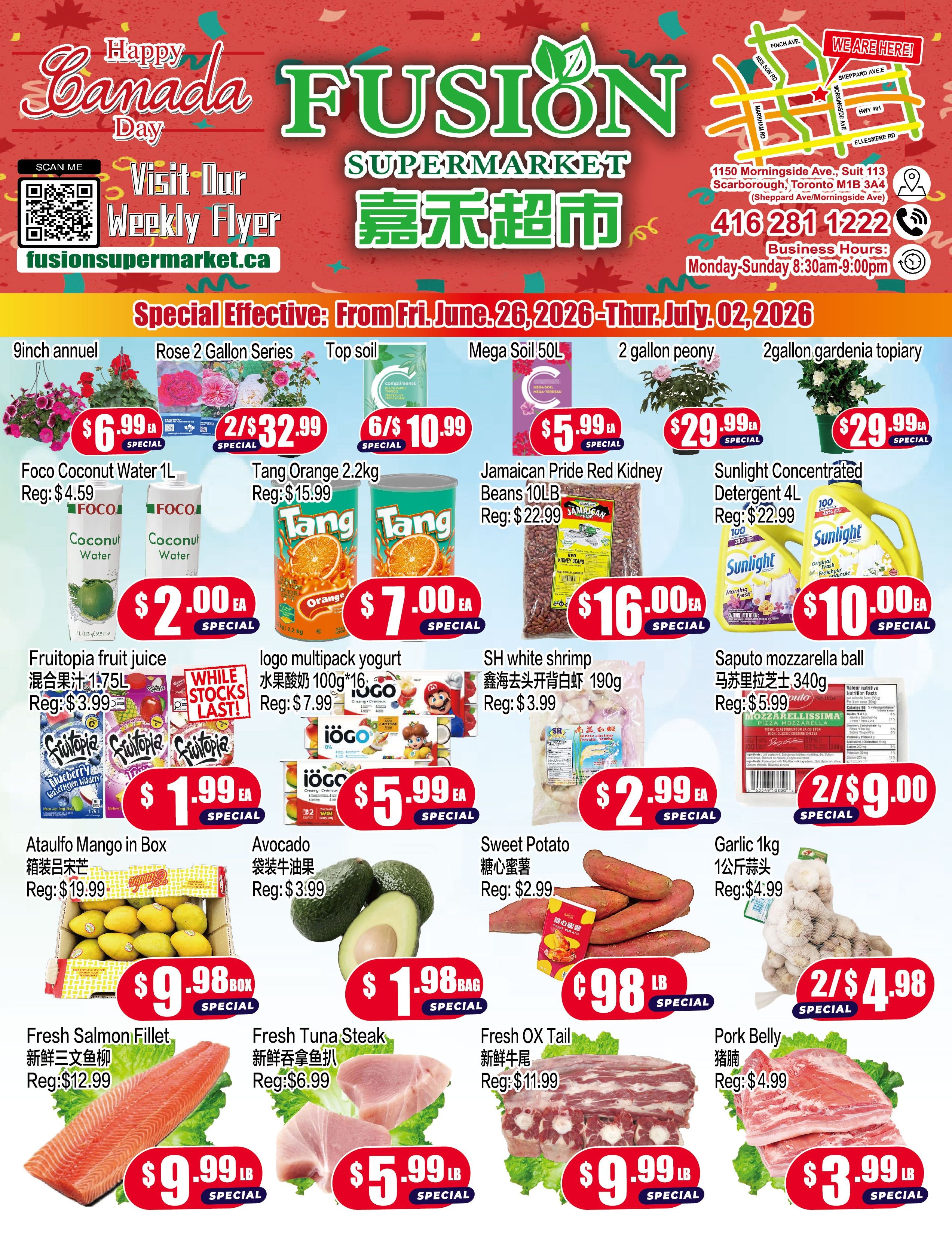 Fusion Supermarket (Scarborough) Flyer June 26 to July 2
