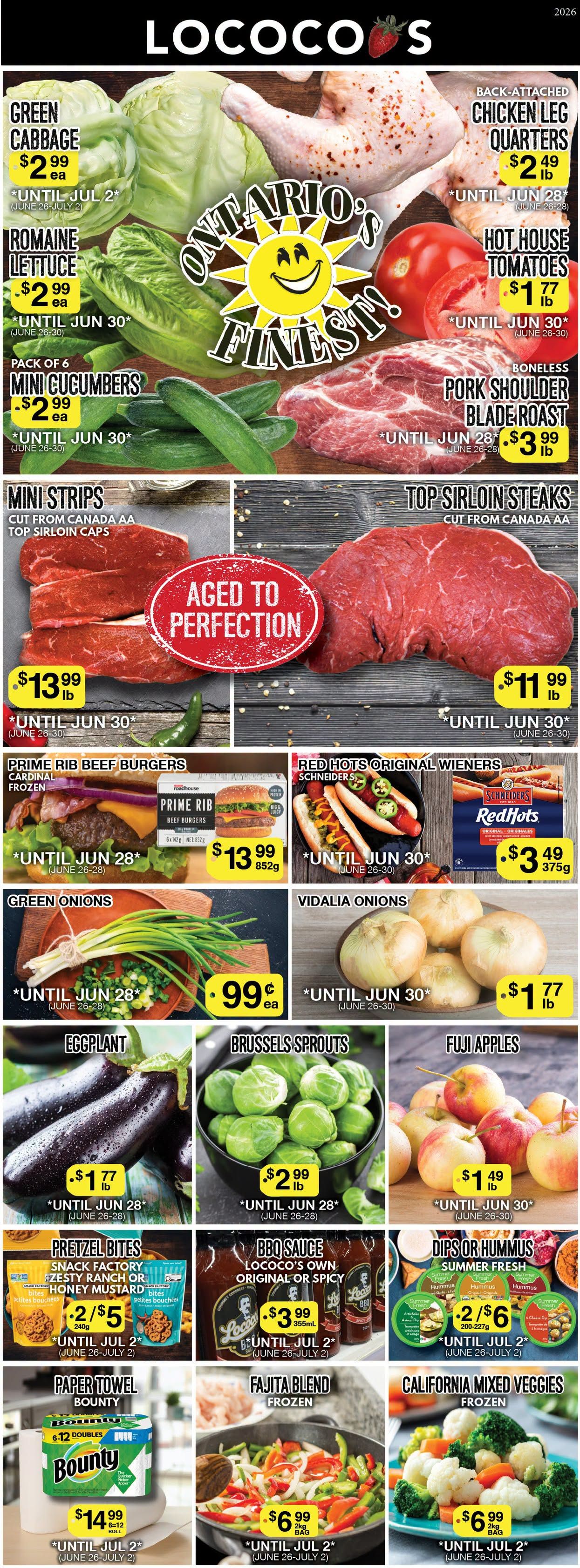 Lococo's Flyer June 26 to 30