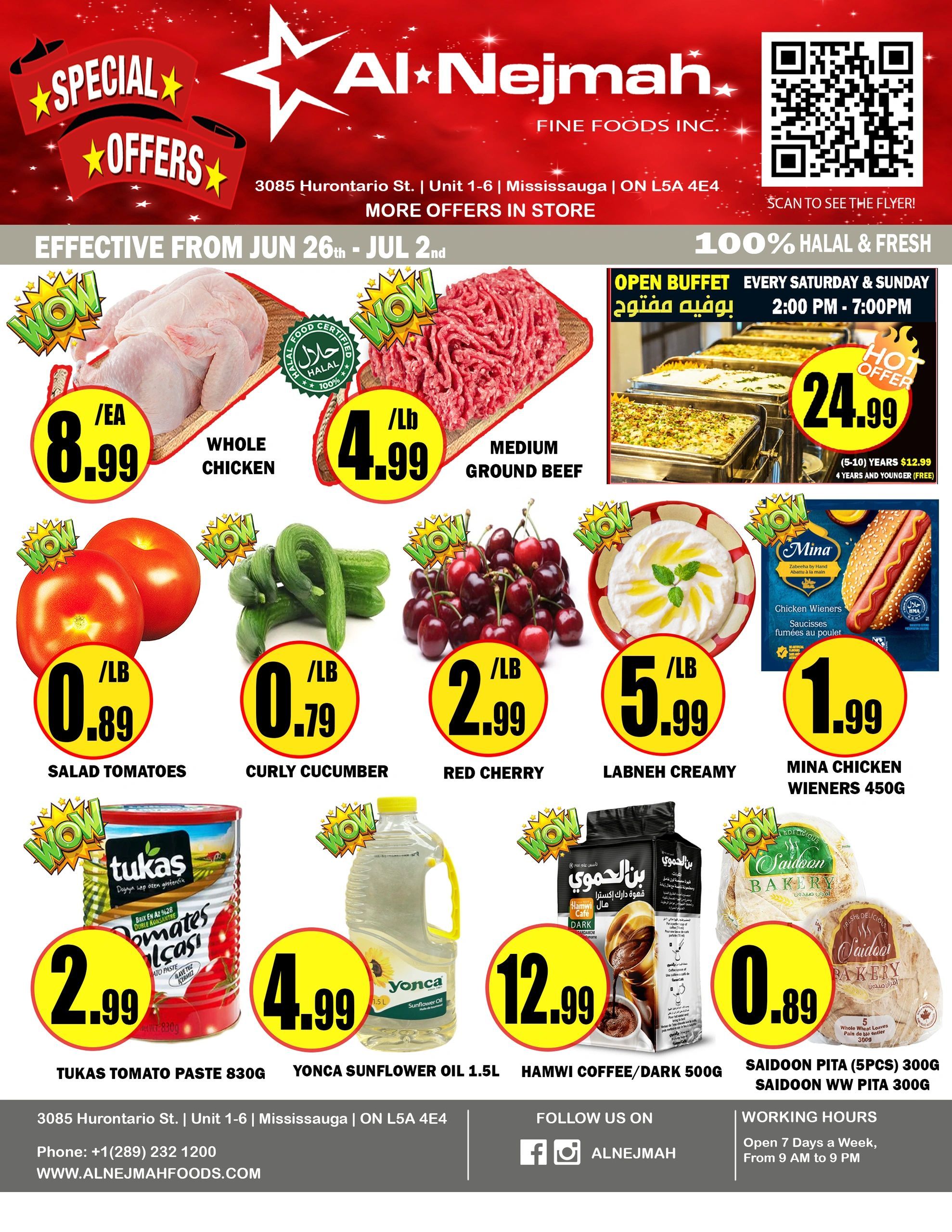 Alnejmah Fine Foods Inc. Flyer June 26 to July 2