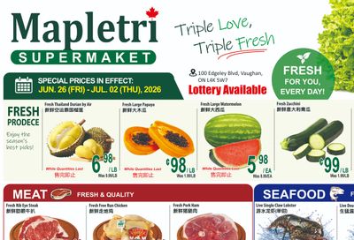 Mapletri Supermarket Flyer June 26 to July 2