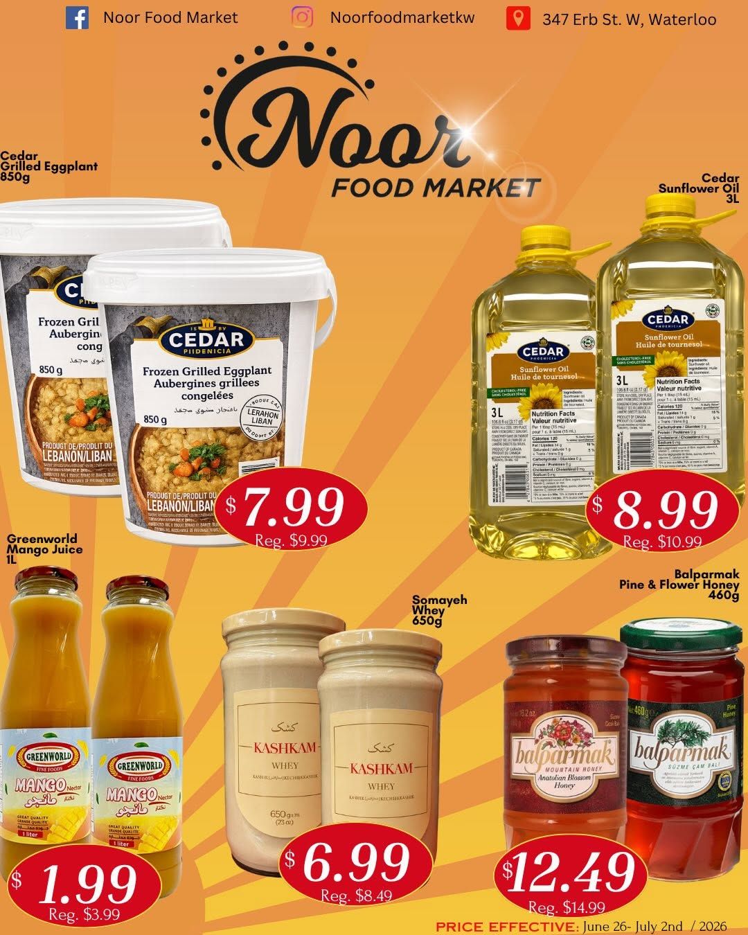 Noor Food Market Flyer June 26 to July 2