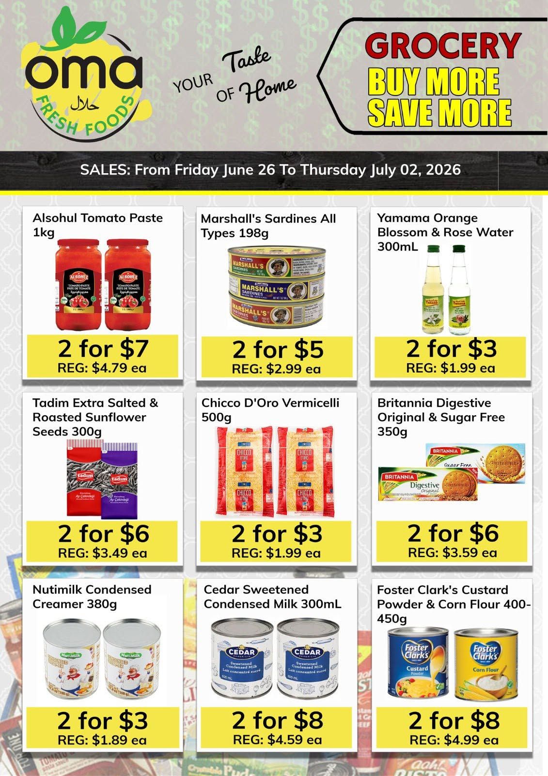 Oma Fresh Foods Flyer June 26 to July 2