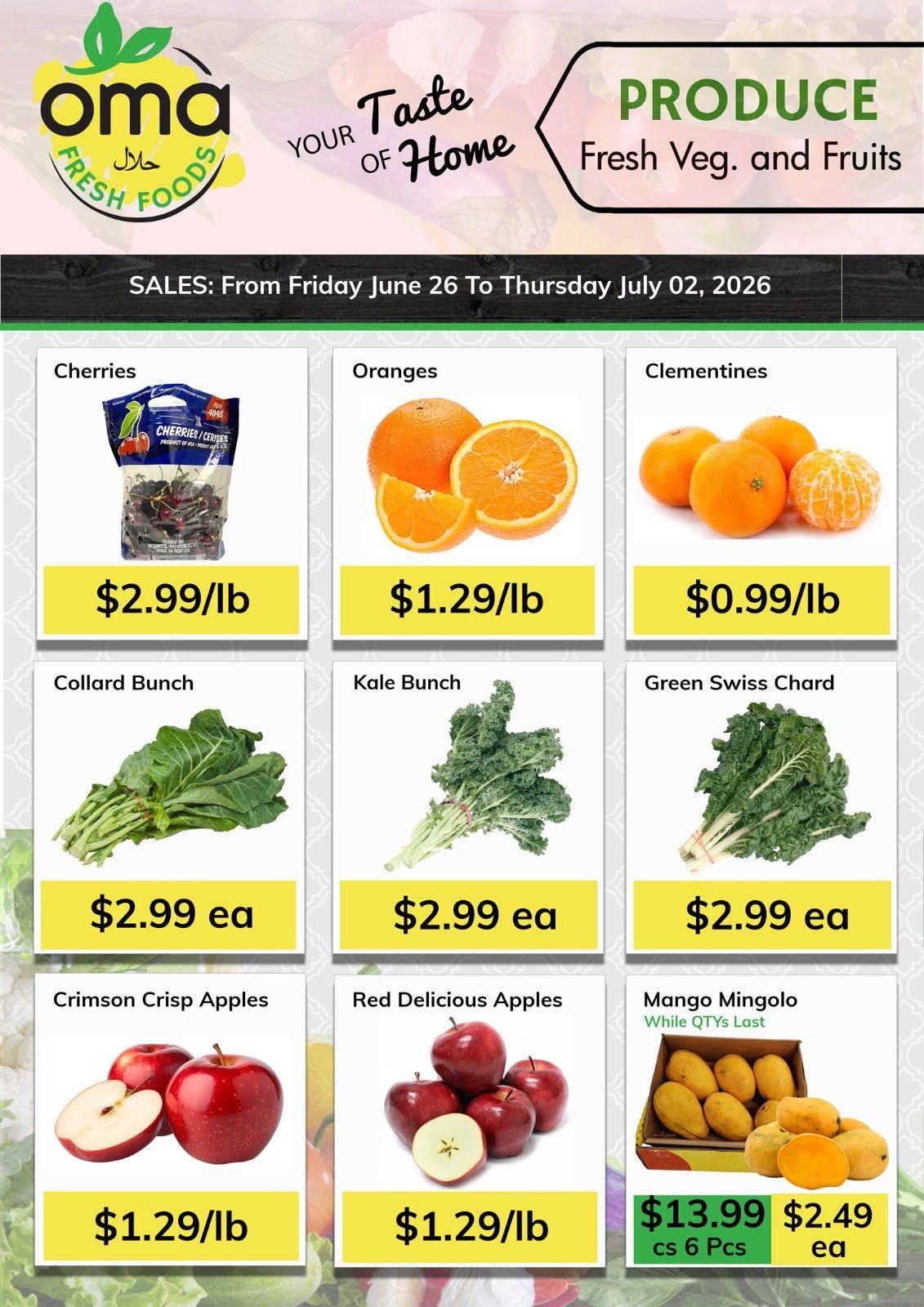 Oma Fresh Foods Flyer June 26 to July 2