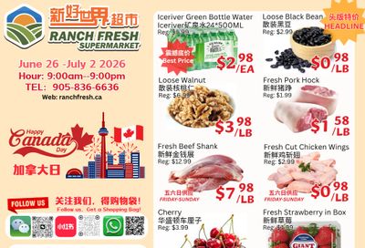 Ranch Fresh Supermarket Flyer June 26 to July 2