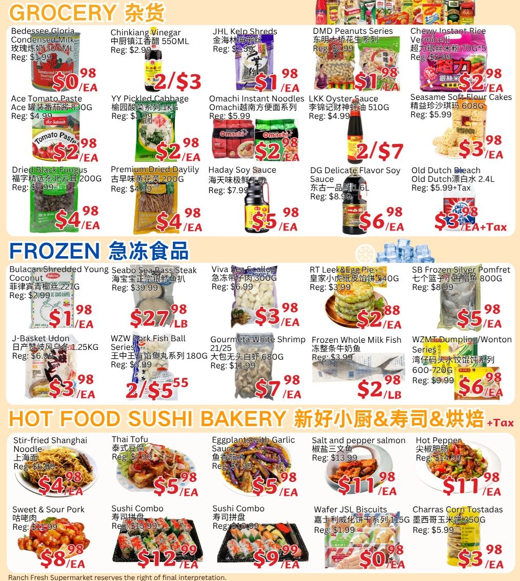 Ranch Fresh Supermarket Flyer June 26 to July 2