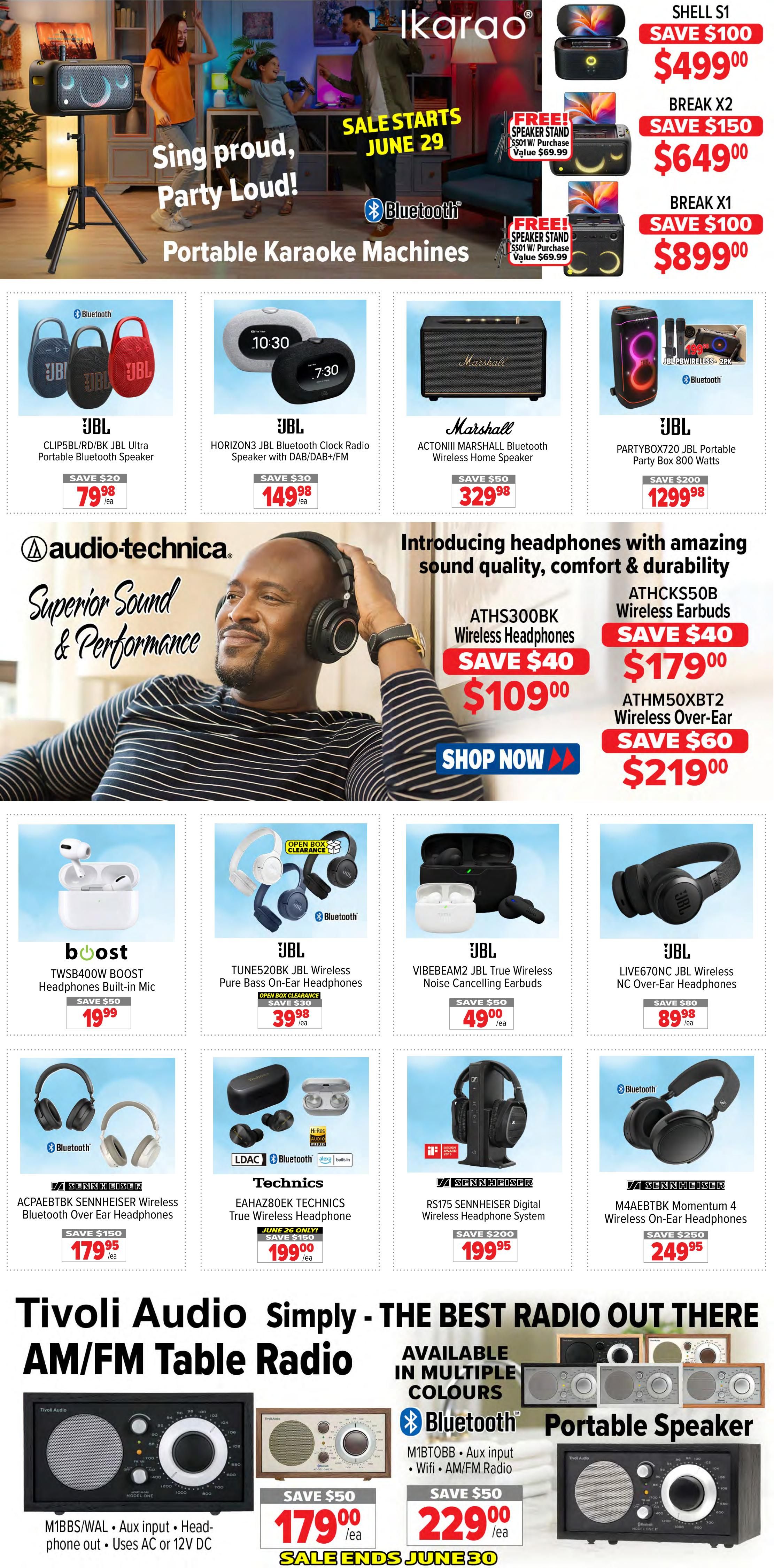 2001 Audio Video Flyer June 26 to July 2