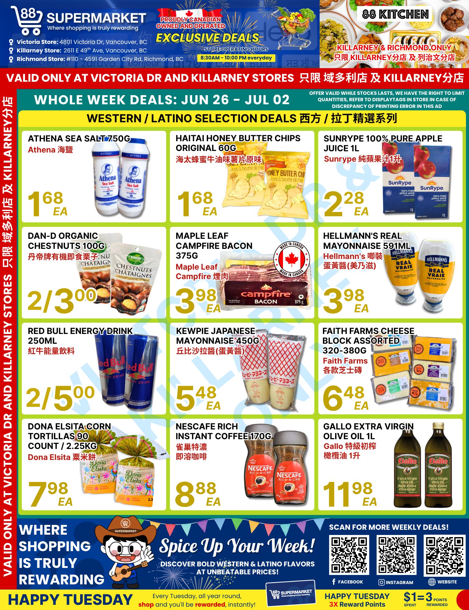 88 Supermarket Flyer June 26 to July 2