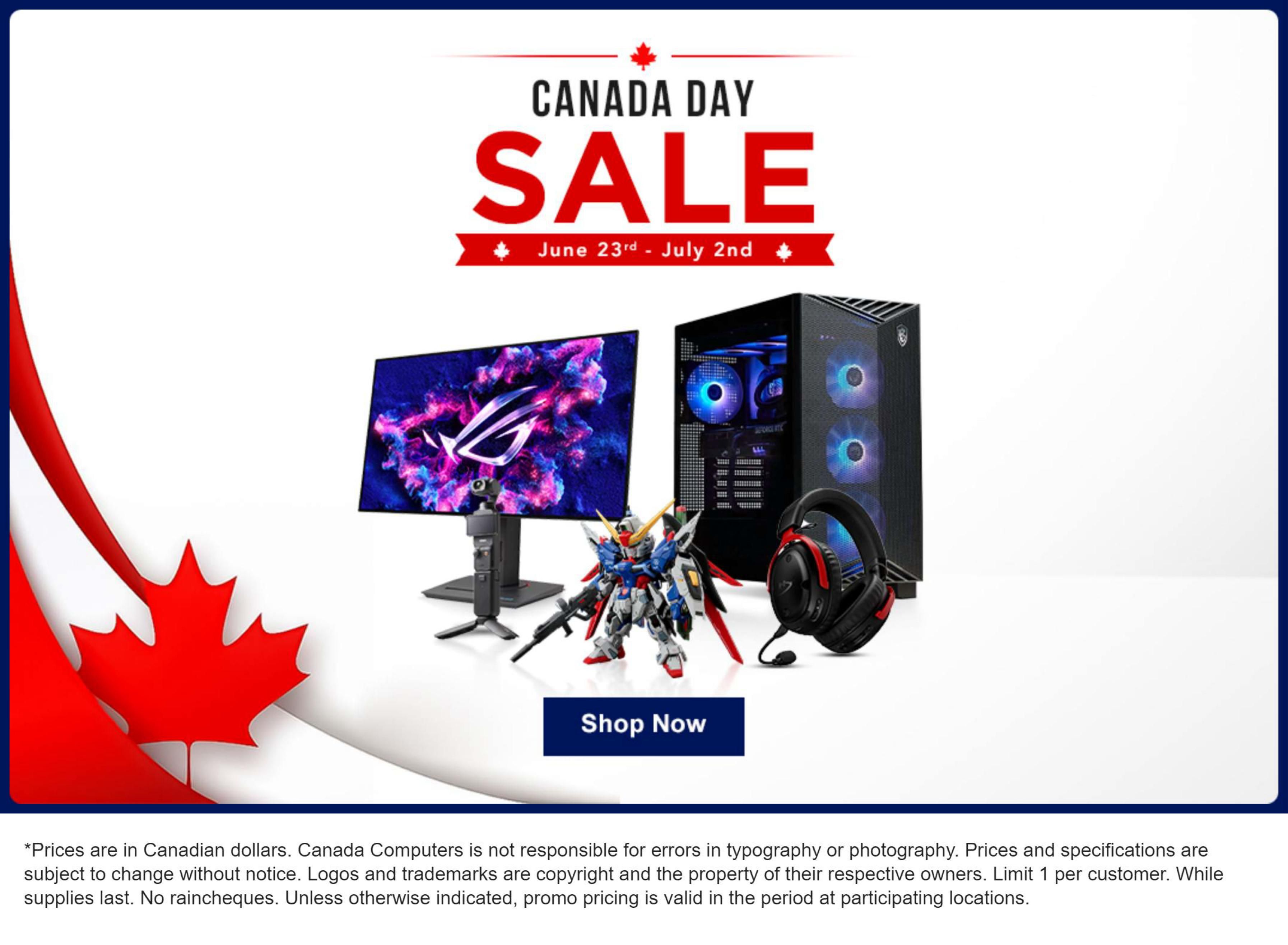 Canada Computers Flyer June 26 to July 2