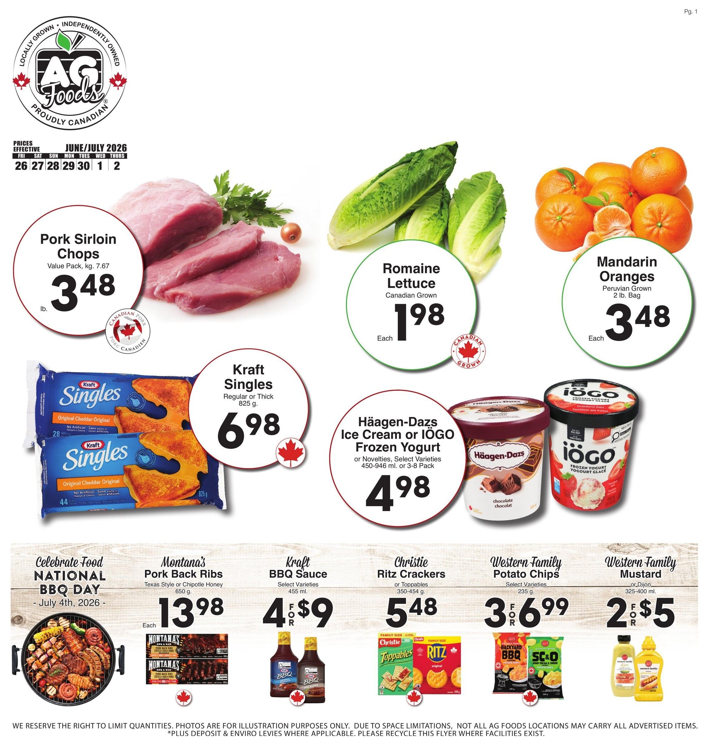 AG Foods Flyer June 26 to July 2