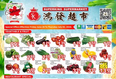 Superking Supermarket (North York) Flyer June 26 to July 2
