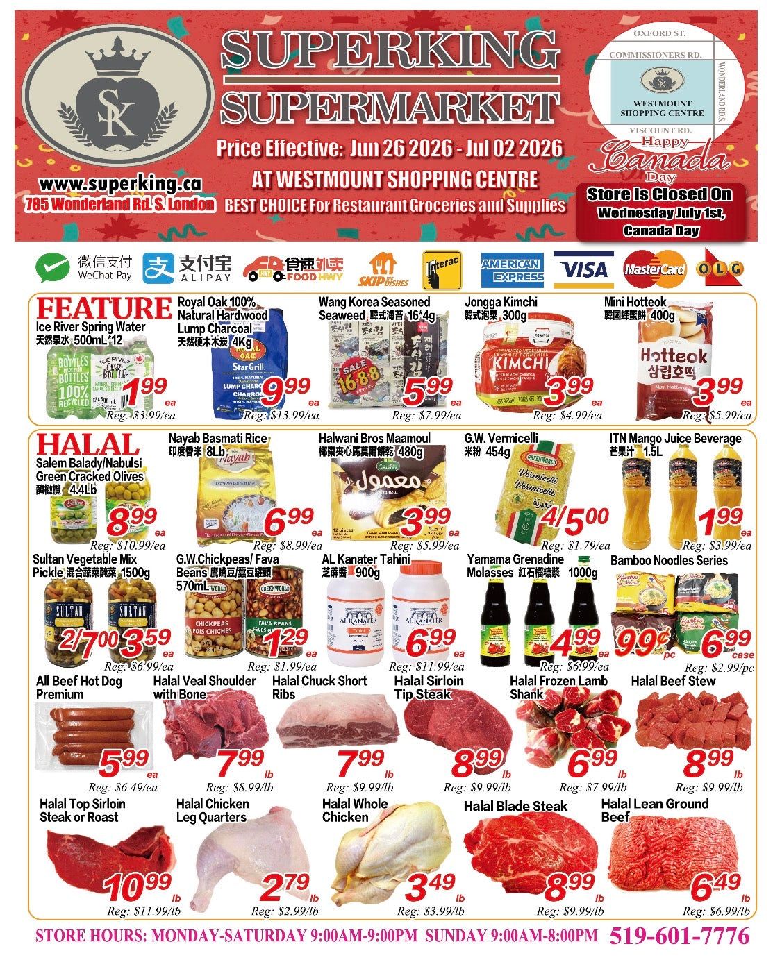 Superking Supermarket (London) Flyer June 26 to July 2