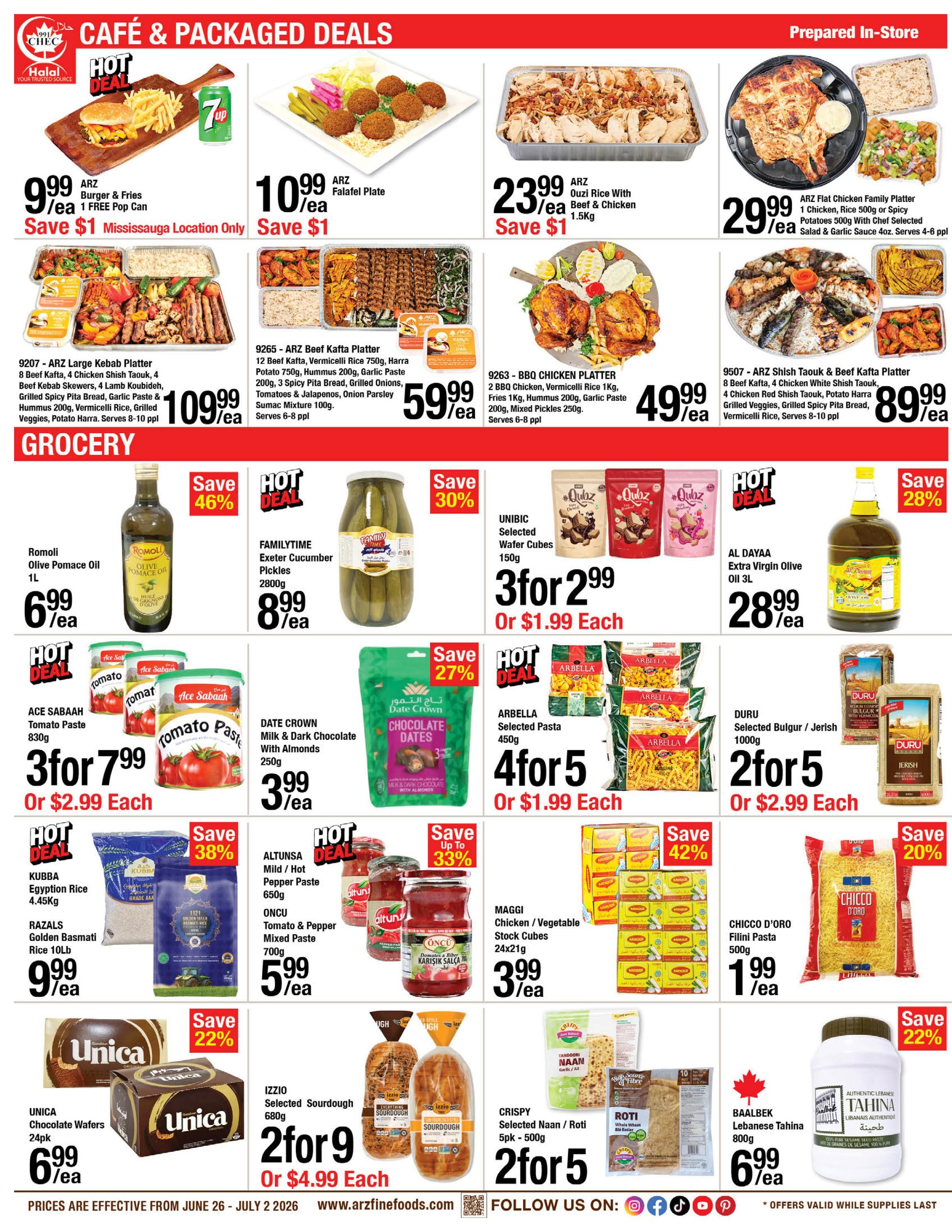 Arz Fine Foods Flyer June 26 to July 2