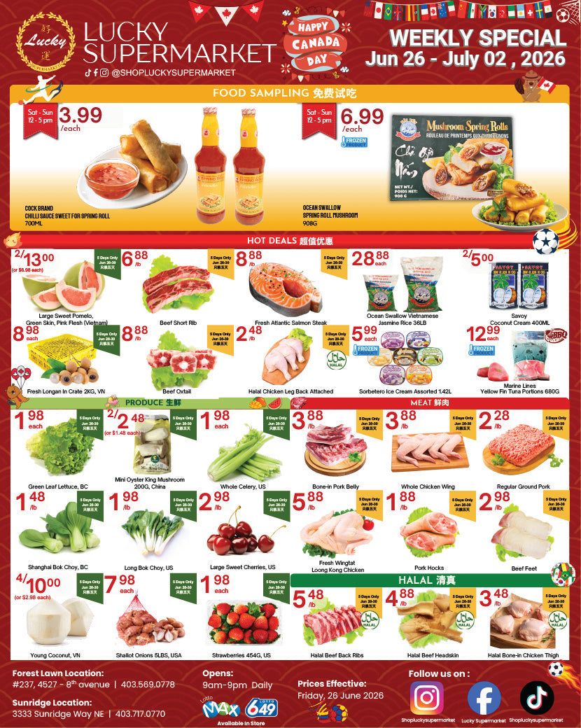 Lucky Supermarket (Calgary) Flyer June 26 to July 2