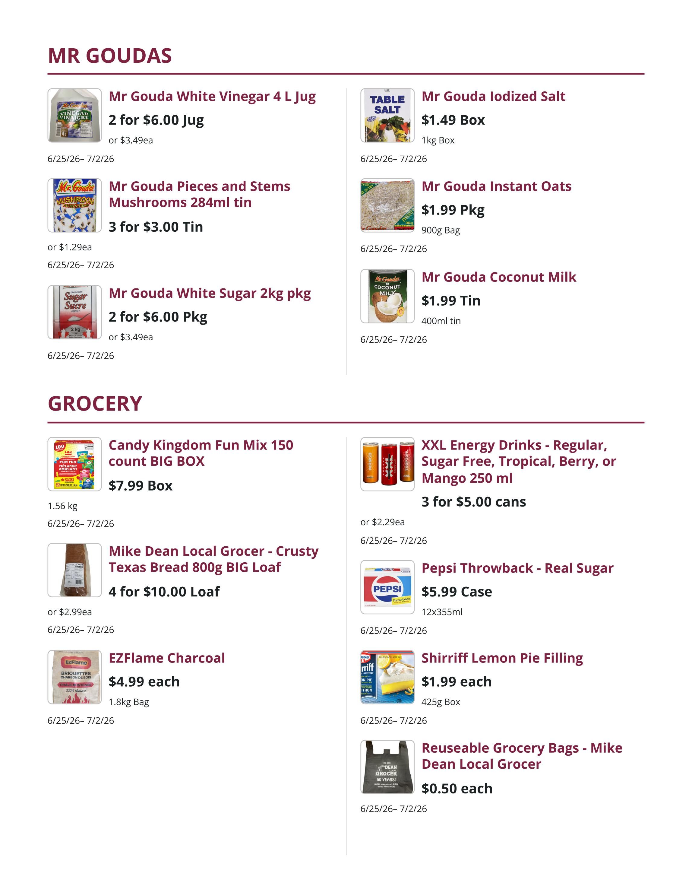 Mike Dean Local Grocer Flyer June 25 to July 2