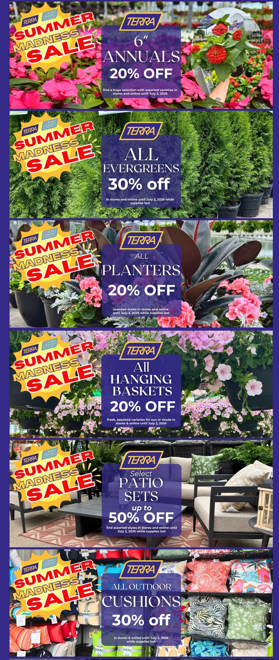 Terra Greenhouses Flyer June 26 to July 2