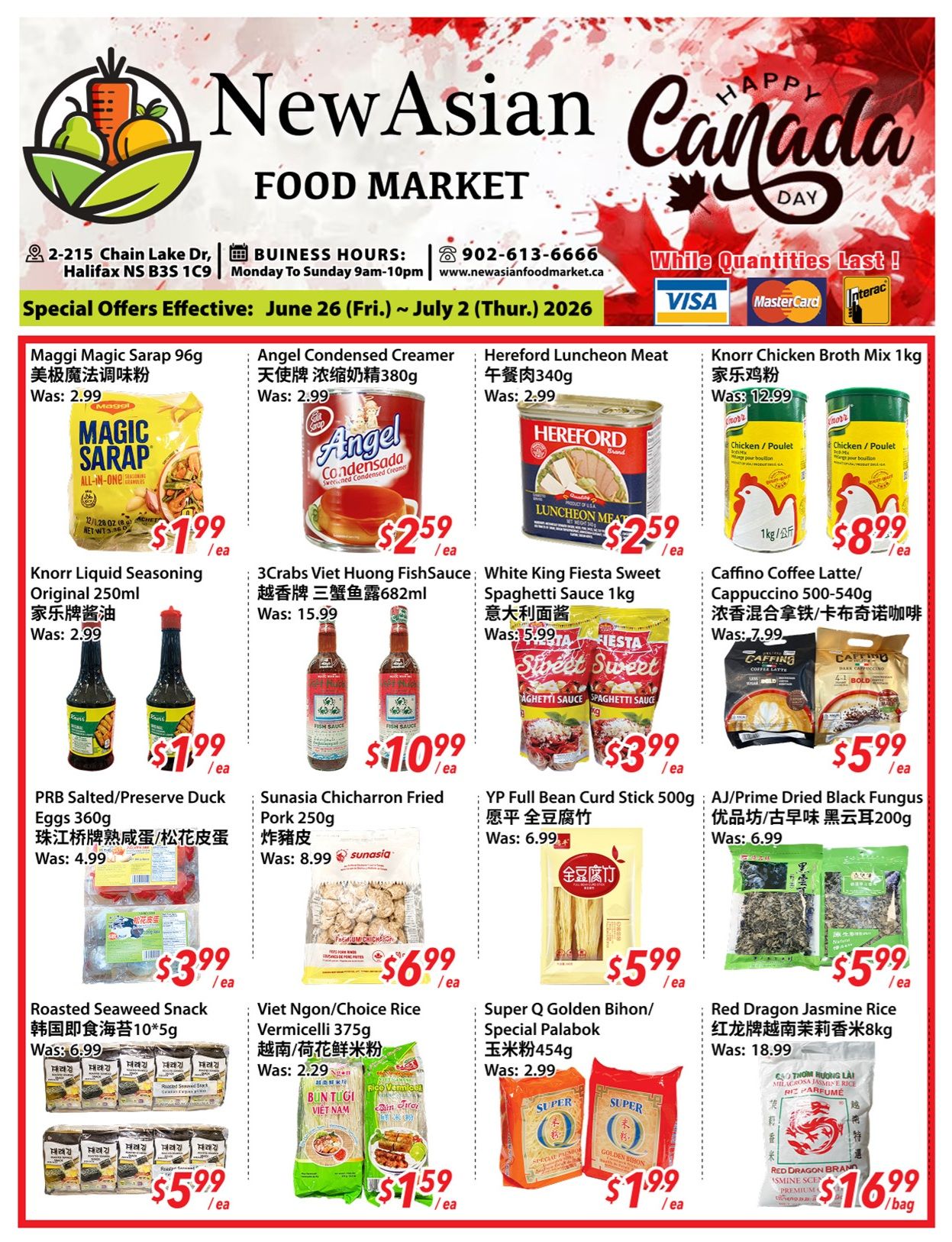 New Asian Food Market Flyer June 26 to July 2