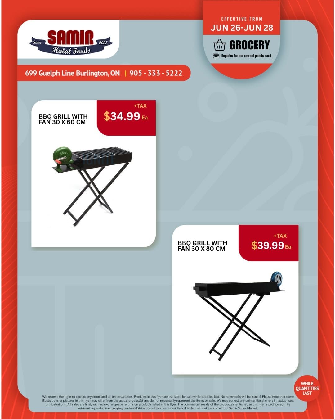 Samir Supermarket (Burlington) Flyer June 26 to 28