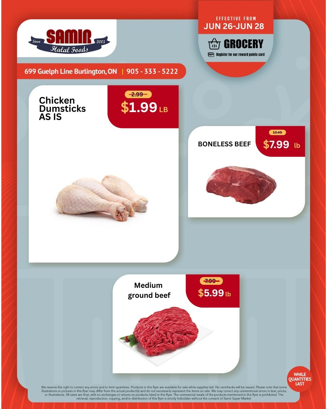 Samir Supermarket (Burlington) Flyer June 26 to 28