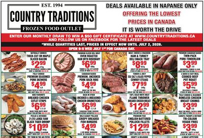 Country Traditions Flyer June 25 to July 2