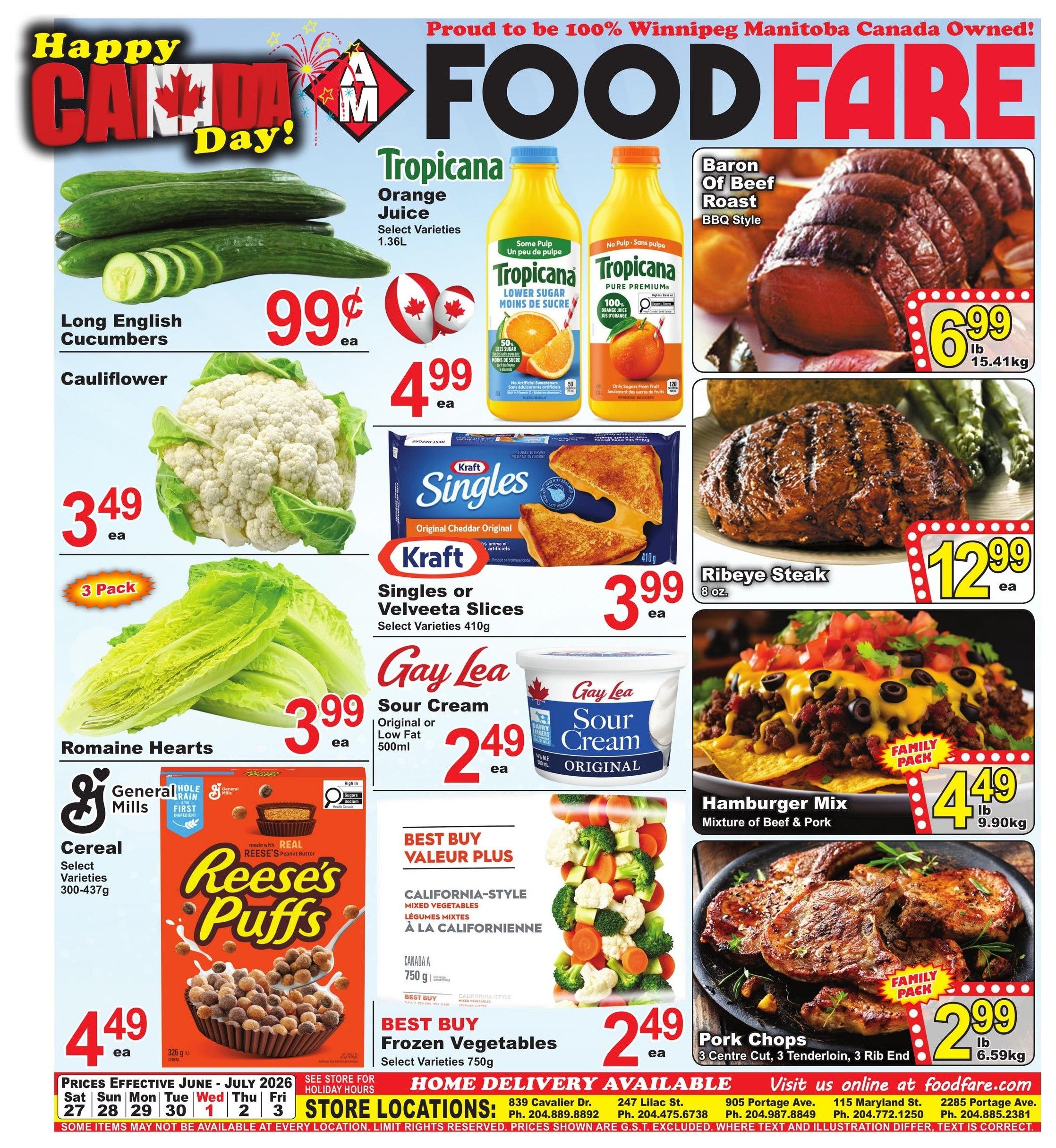 Food Fare Flyer June 27 to July 3