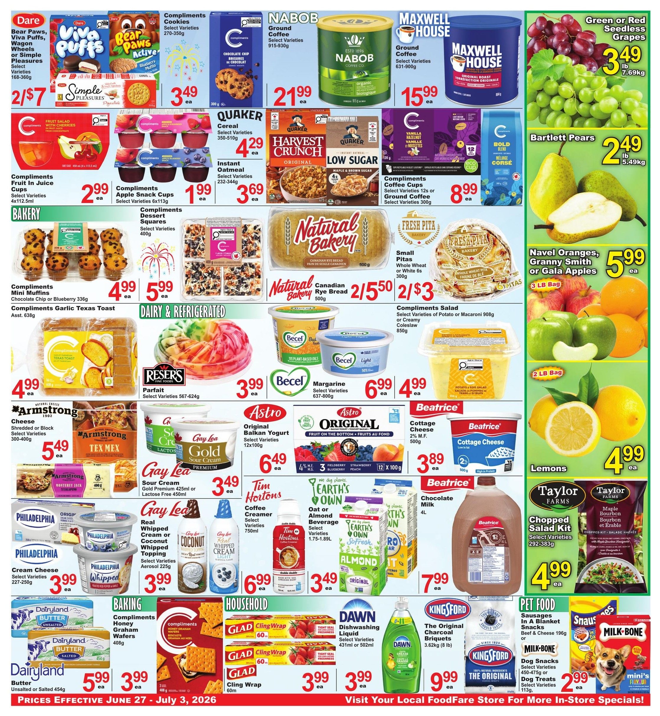 Food Fare Flyer June 27 to July 3