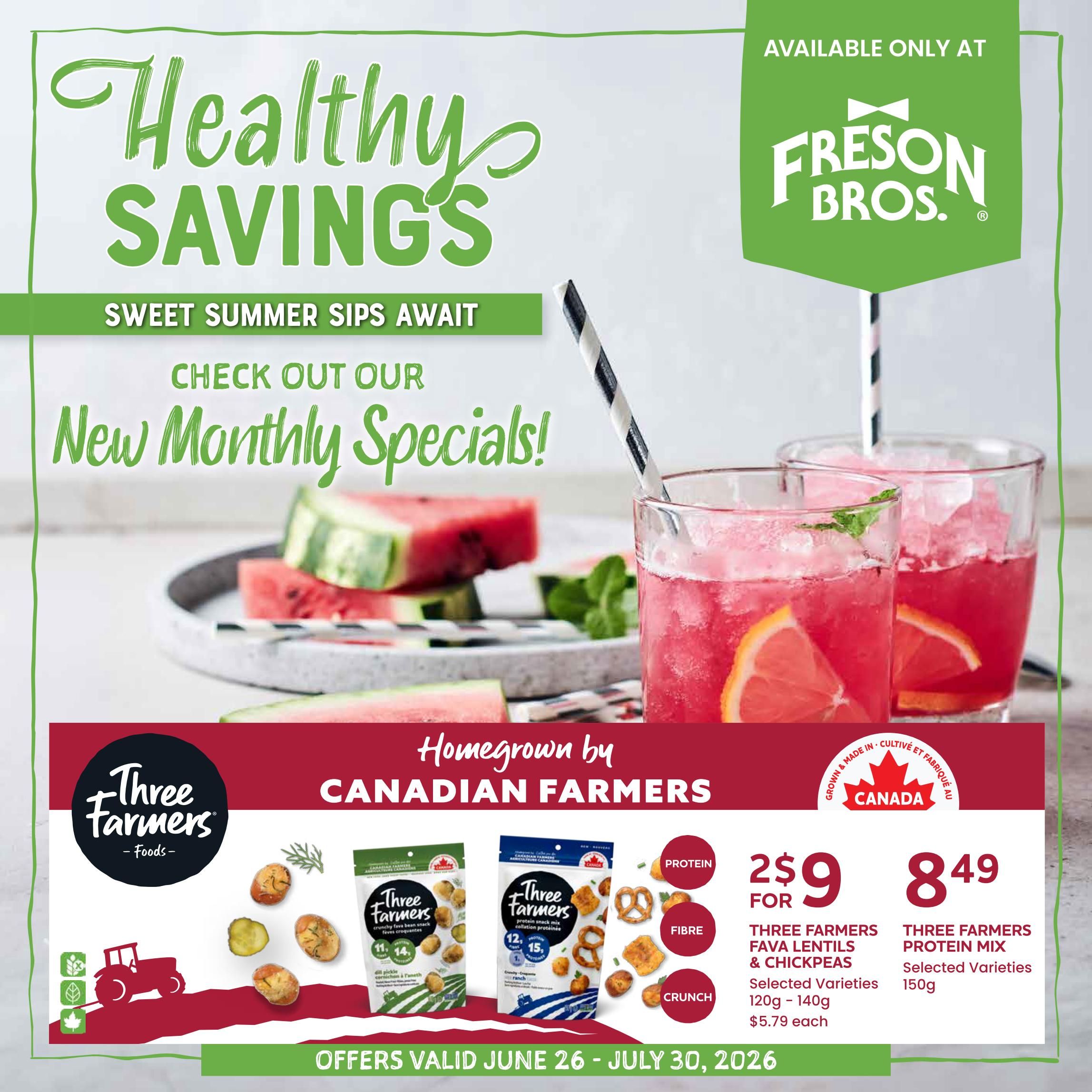 Freson Bros. Flyer June 26 to July 30