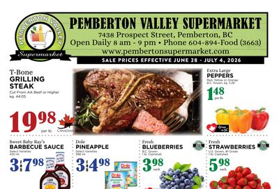 Pemberton Valley Supermarket Flyer June 28 to July 4
