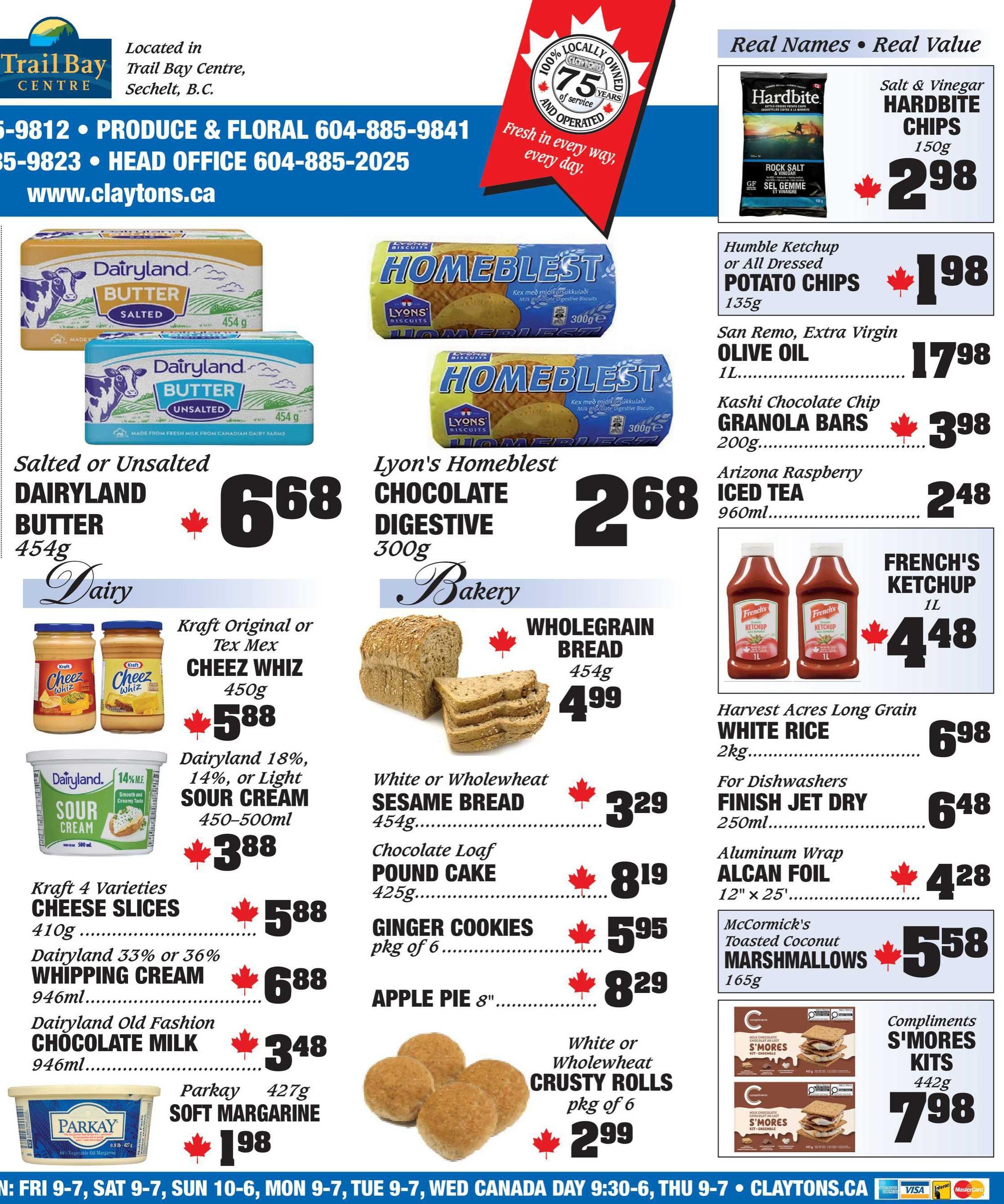 Claytons Heritage Market Flyer June 26 to July 2