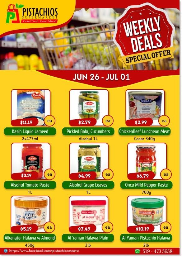 Pistachios Supermarket Flyer June 26 to July 1