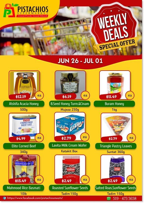 Pistachios Supermarket Flyer June 26 to July 1