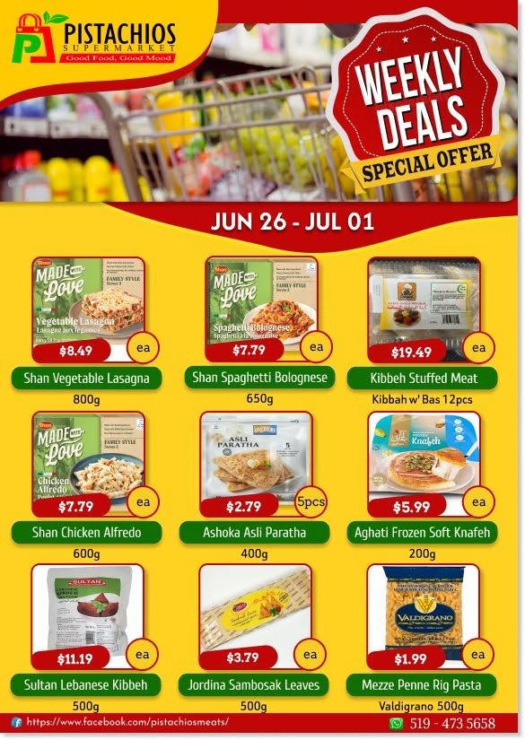 Pistachios Supermarket Flyer June 26 to July 1