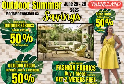 Fabricland (St. Catharines, Welland) Flyer June 22 to 30