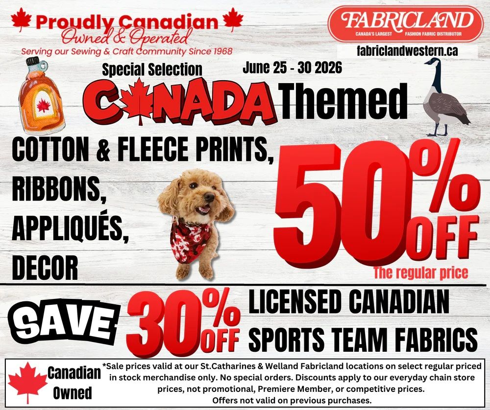 Fabricland (St. Catharines, Welland) Flyer June 22 to 30