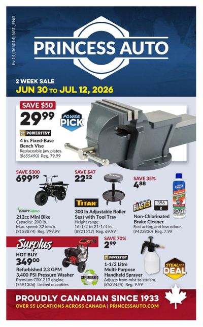 Princess Auto Flyer June 30 to July 12