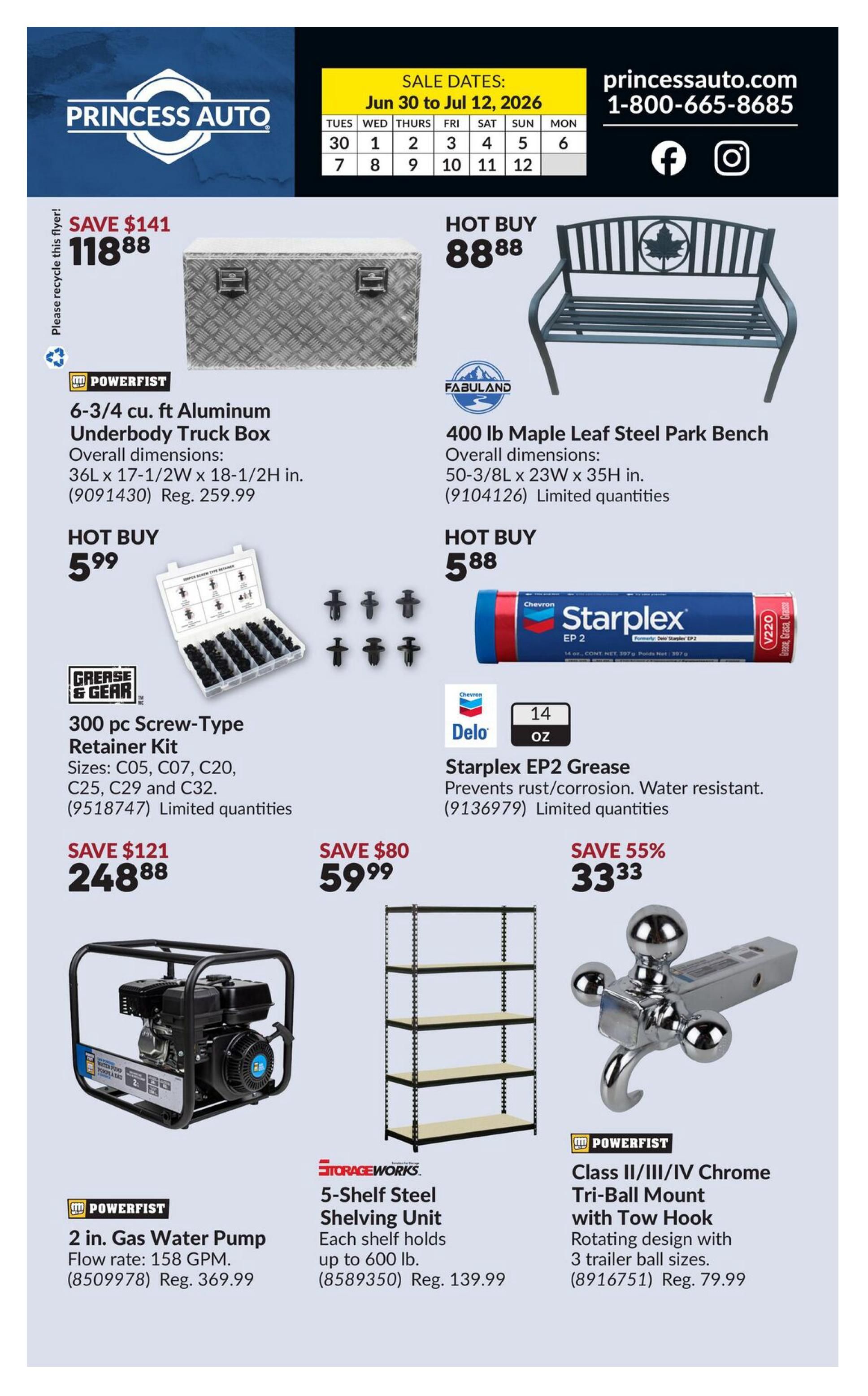 Princess Auto Flyer June 30 to July 12